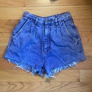 Vintage Daisy Duke Jean Denim High Waisted Cut Off Shorts